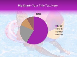 Swimming Pool Inflatable Play PowerPoint Template