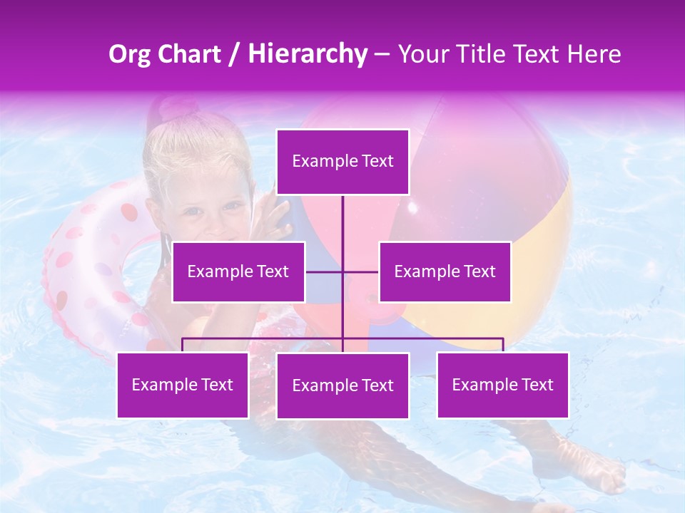 Swimming Pool Inflatable Play PowerPoint Template