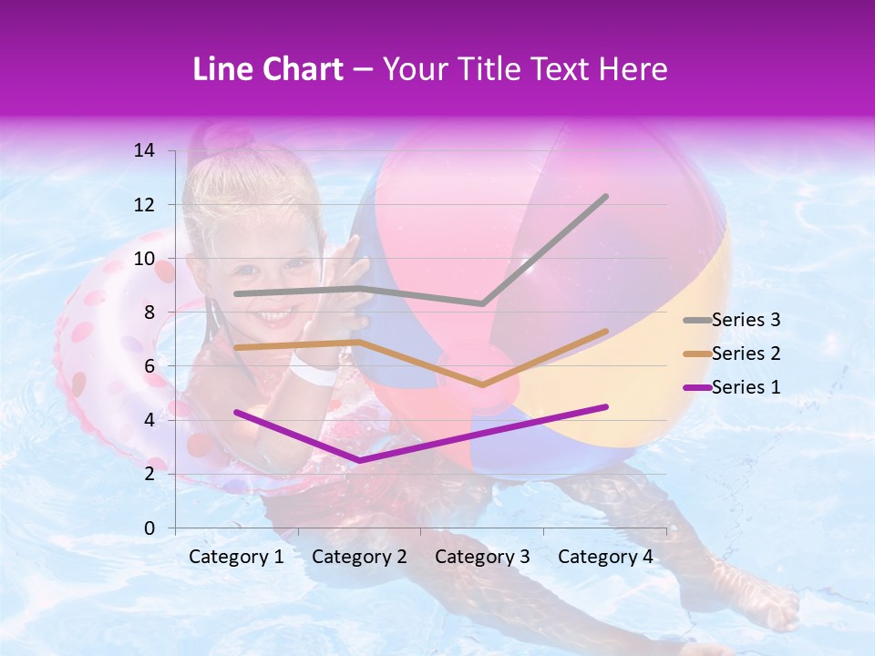 Swimming Pool Inflatable Play PowerPoint Template