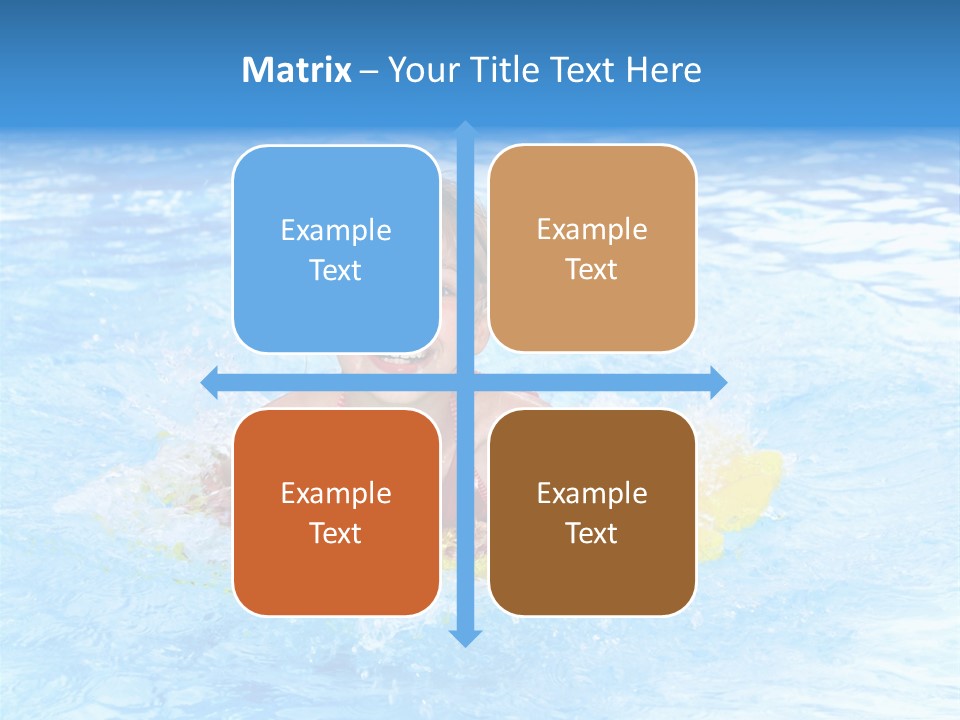 White Beauty Child PowerPoint Template