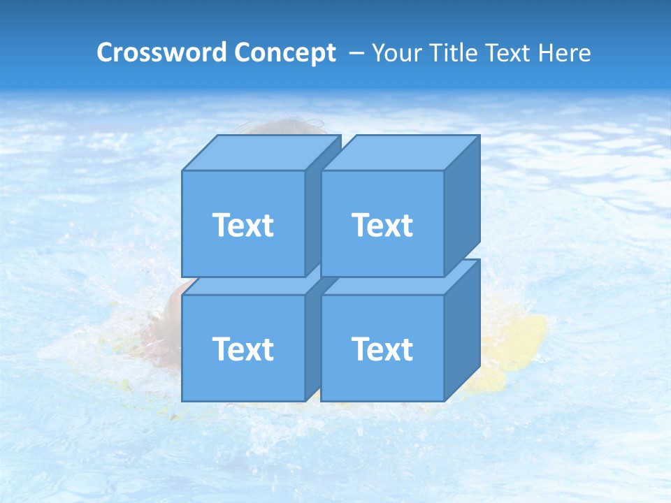 White Beauty Child PowerPoint Template