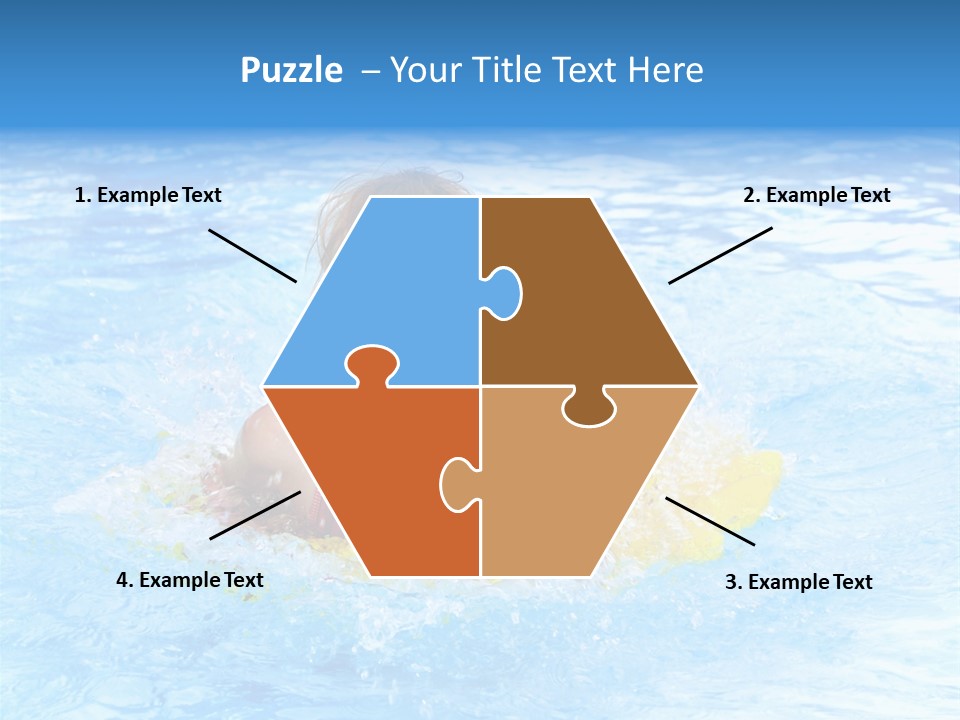 White Beauty Child PowerPoint Template