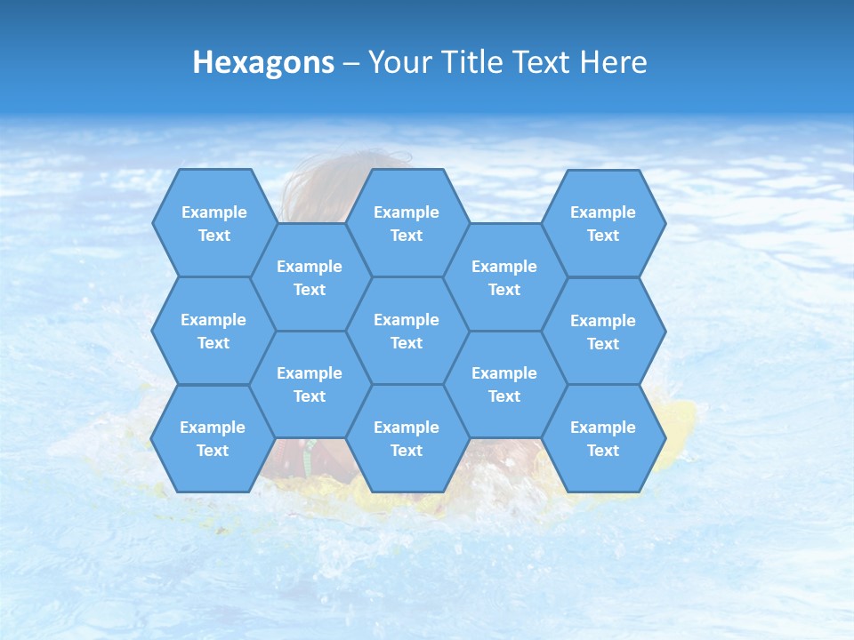 White Beauty Child PowerPoint Template