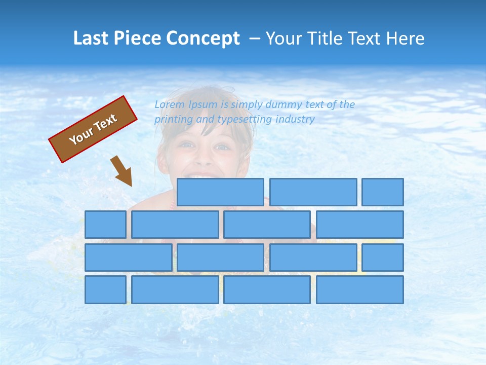 White Beauty Child PowerPoint Template