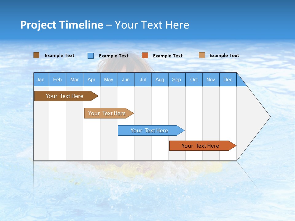 White Beauty Child PowerPoint Template