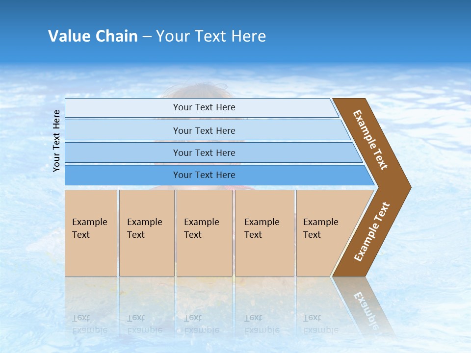 White Beauty Child PowerPoint Template