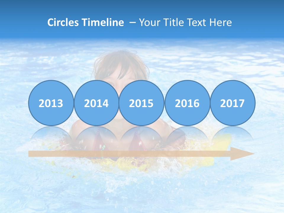 White Beauty Child PowerPoint Template