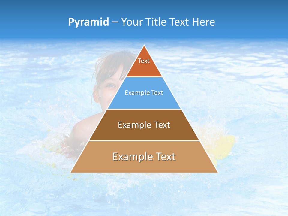 White Beauty Child PowerPoint Template