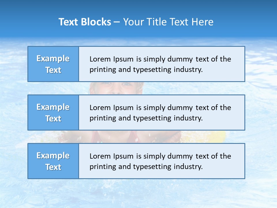 White Beauty Child PowerPoint Template