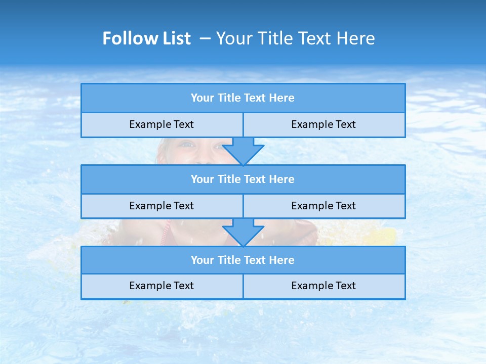 White Beauty Child PowerPoint Template