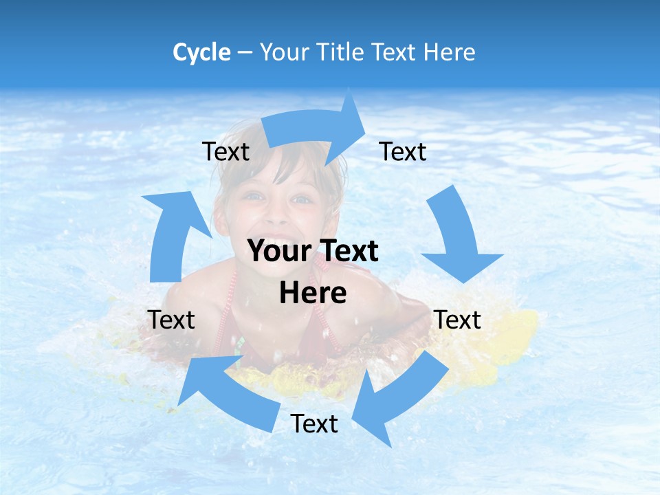 White Beauty Child PowerPoint Template