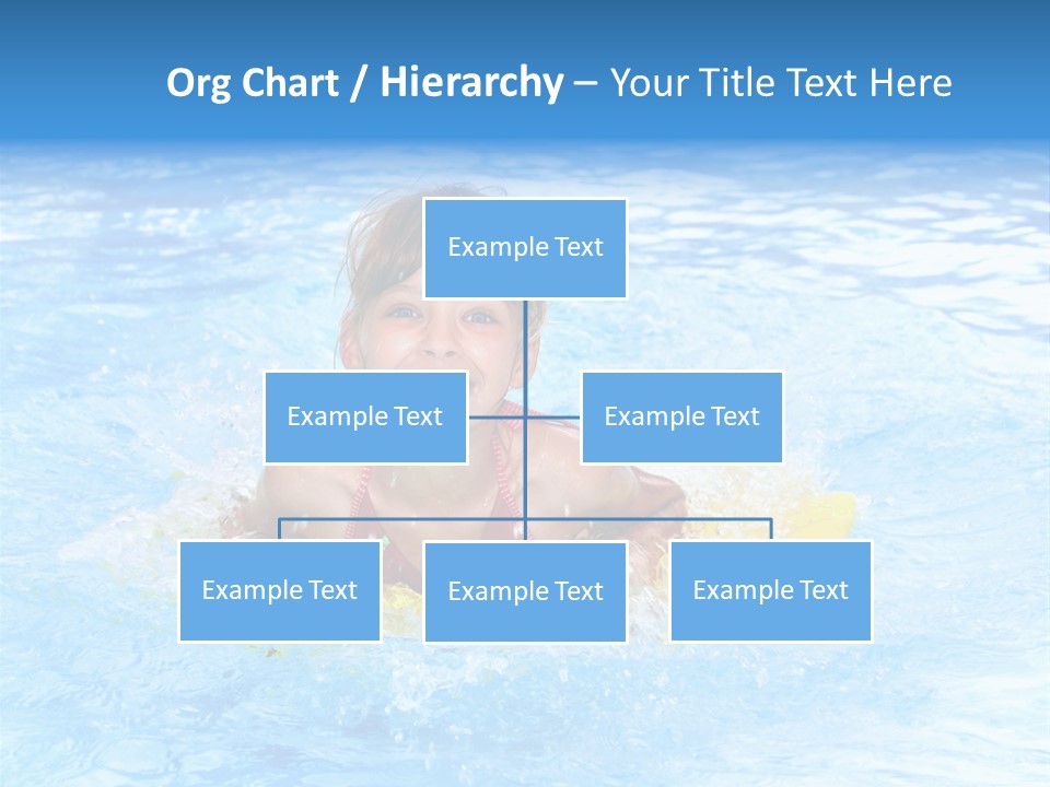 White Beauty Child PowerPoint Template