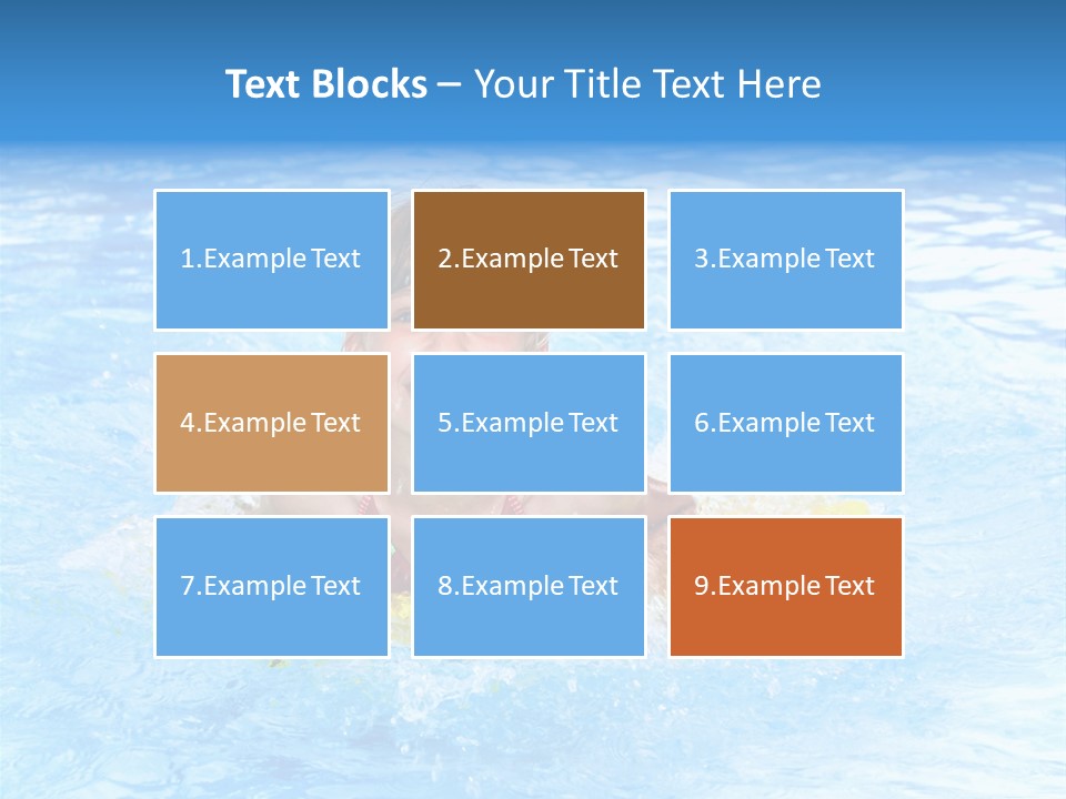 White Beauty Child PowerPoint Template