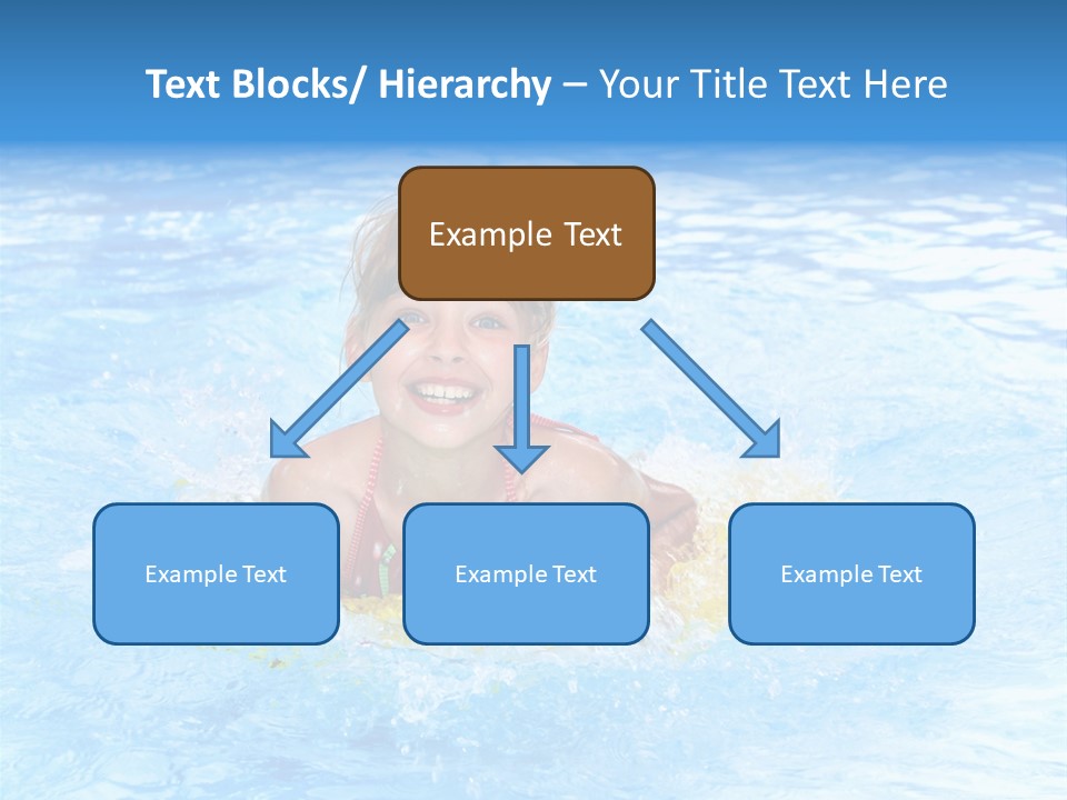 White Beauty Child PowerPoint Template