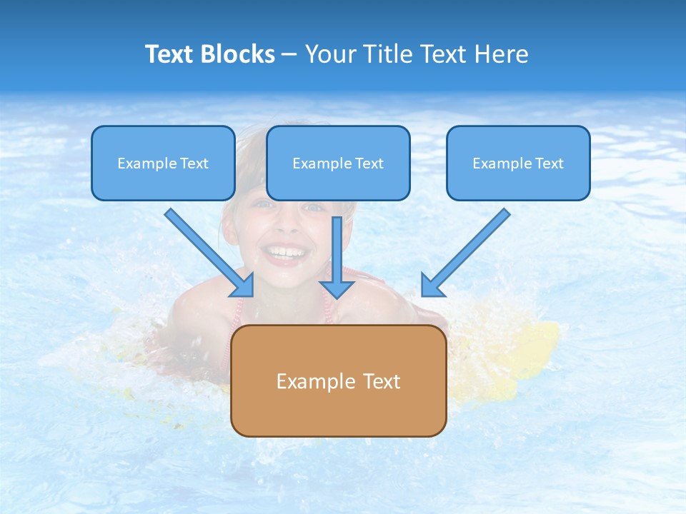 White Beauty Child PowerPoint Template