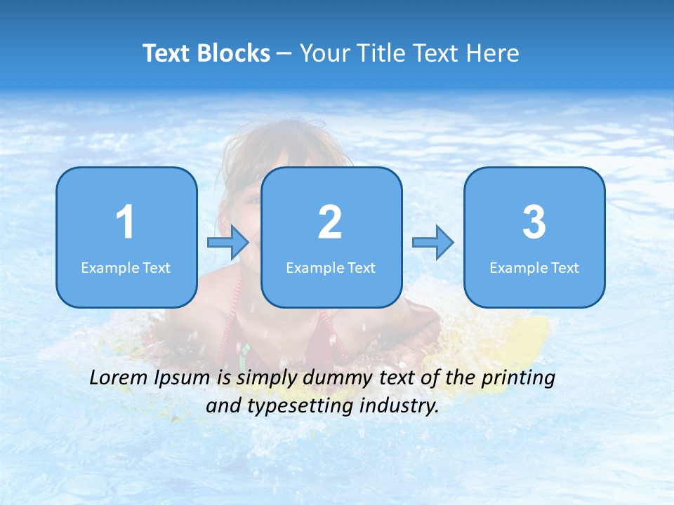 White Beauty Child PowerPoint Template