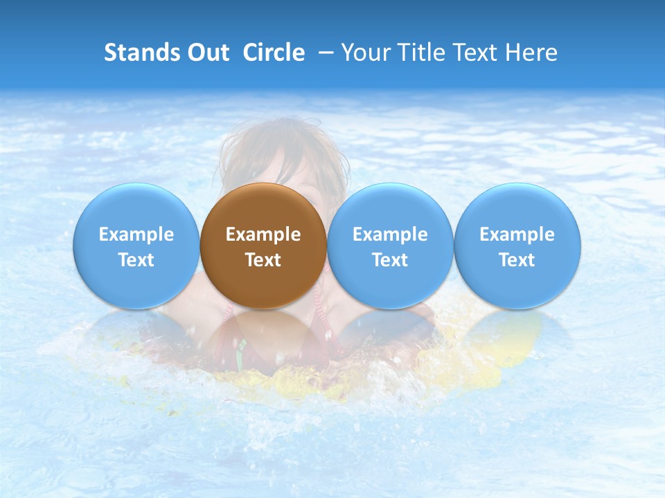 White Beauty Child PowerPoint Template