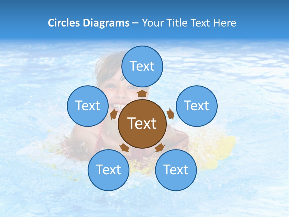 White Beauty Child PowerPoint Template