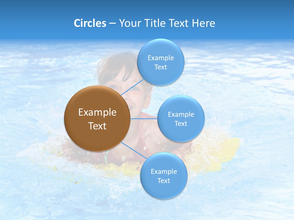 White Beauty Child PowerPoint Template