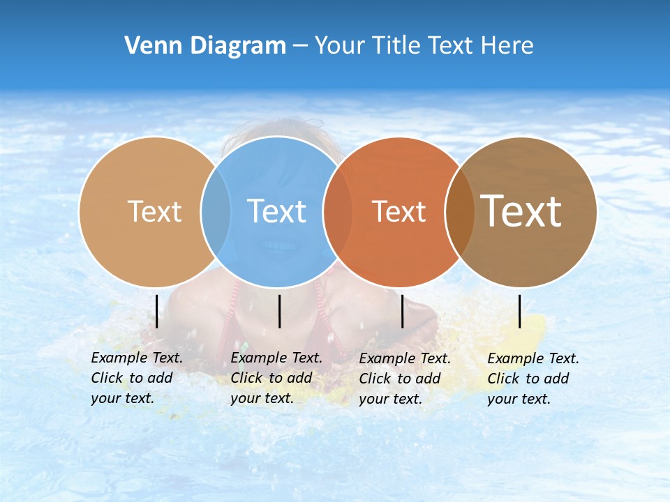 White Beauty Child PowerPoint Template