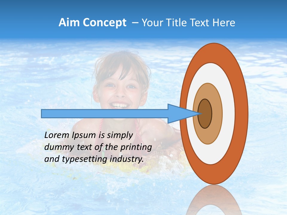 White Beauty Child PowerPoint Template