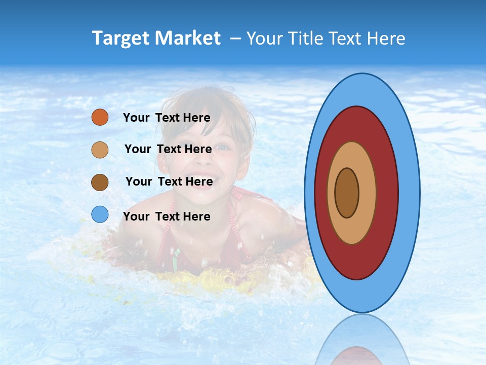 White Beauty Child PowerPoint Template