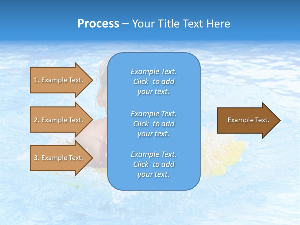 White Beauty Child PowerPoint Template