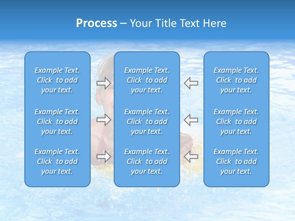 White Beauty Child PowerPoint Template