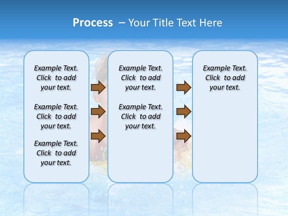 White Beauty Child PowerPoint Template