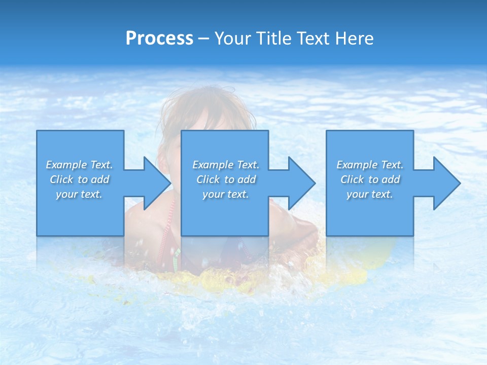 White Beauty Child PowerPoint Template