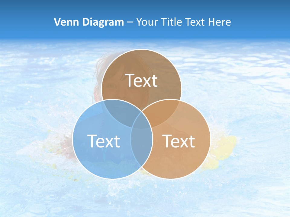 White Beauty Child PowerPoint Template