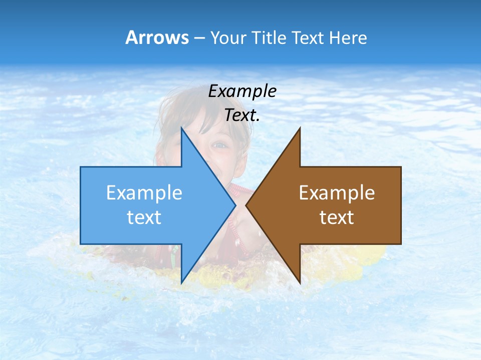 White Beauty Child PowerPoint Template