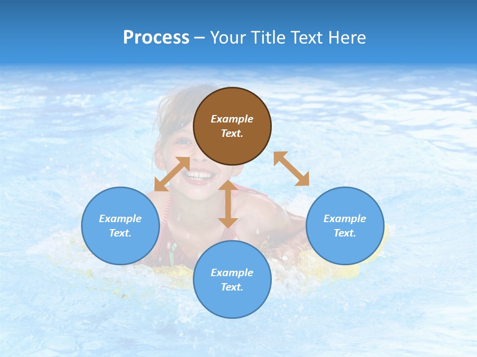 White Beauty Child PowerPoint Template