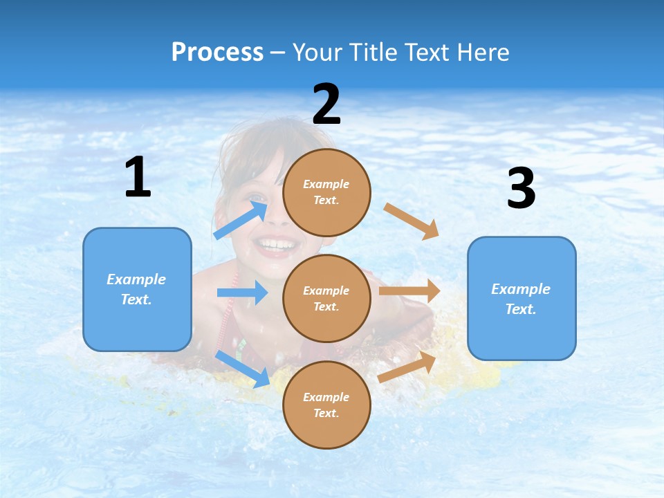 White Beauty Child PowerPoint Template