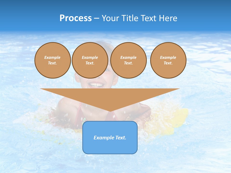 White Beauty Child PowerPoint Template