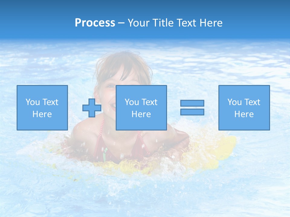 White Beauty Child PowerPoint Template