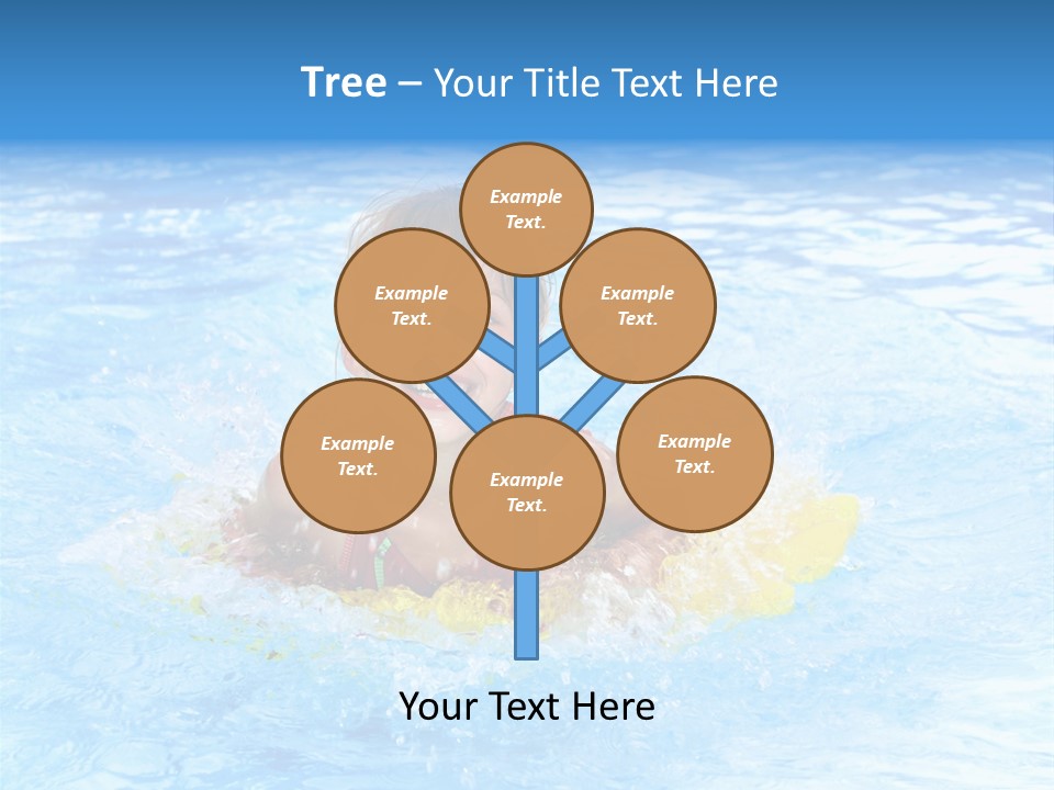 White Beauty Child PowerPoint Template