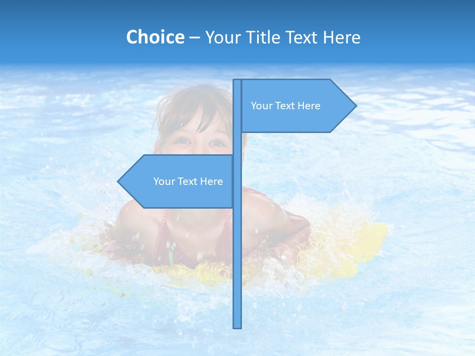 White Beauty Child PowerPoint Template