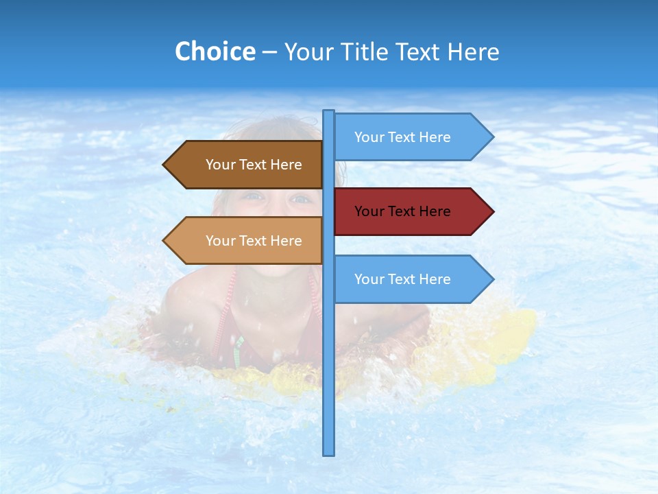 White Beauty Child PowerPoint Template