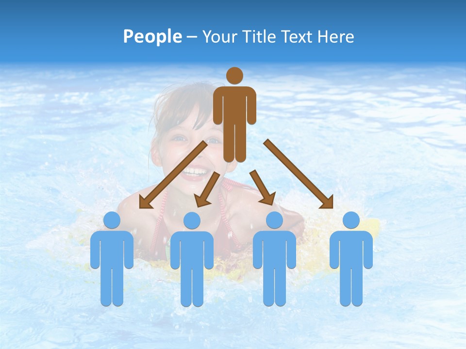 White Beauty Child PowerPoint Template