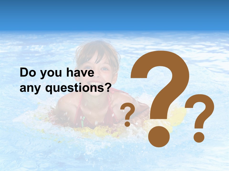 White Beauty Child PowerPoint Template