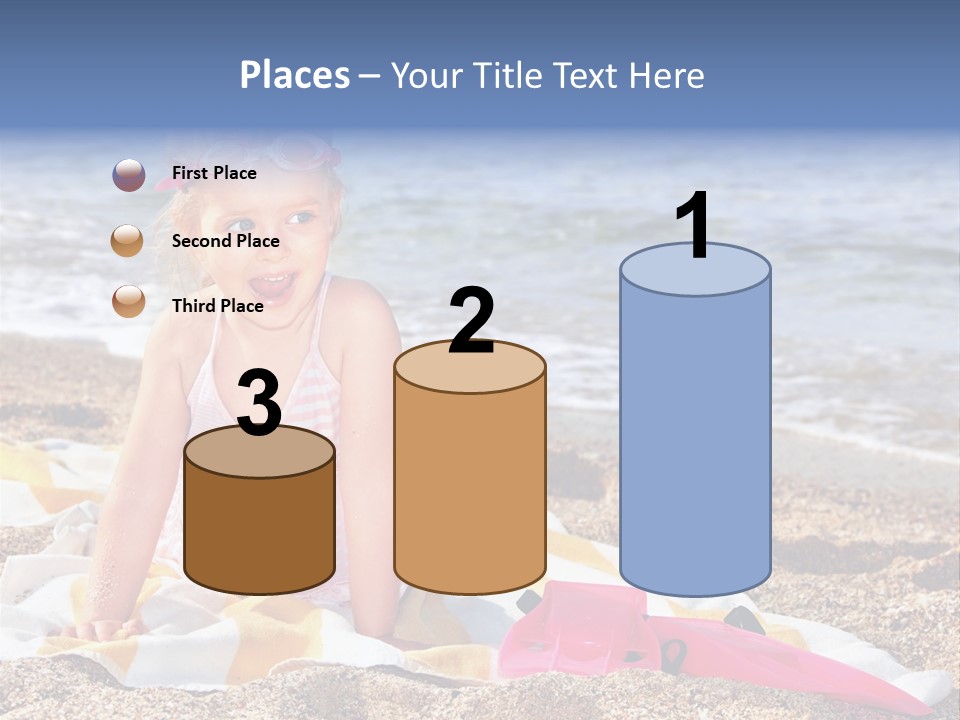 Mask Kid Towel PowerPoint Template