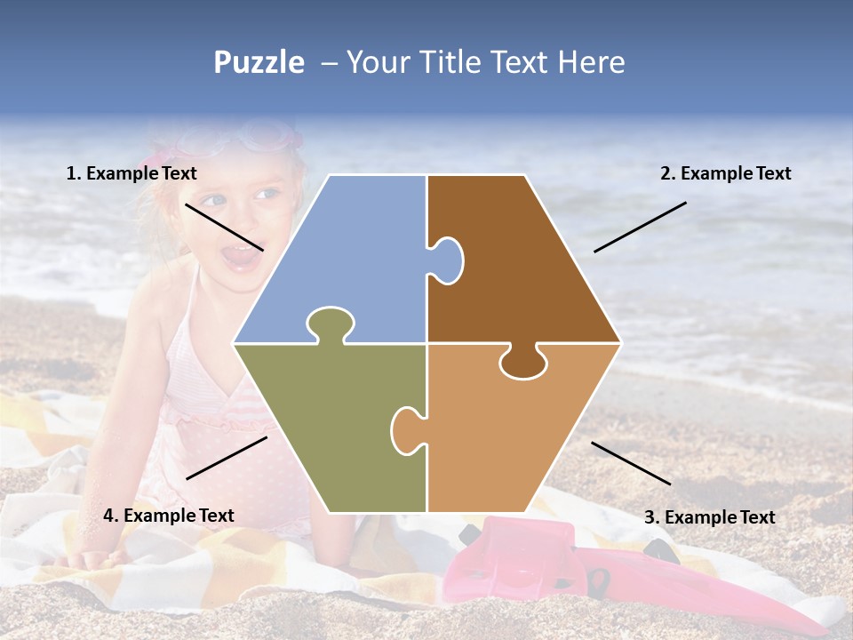 Mask Kid Towel PowerPoint Template