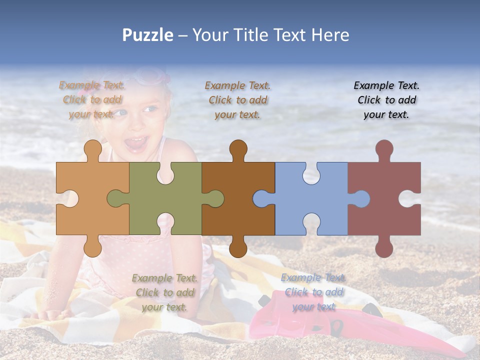 Mask Kid Towel PowerPoint Template