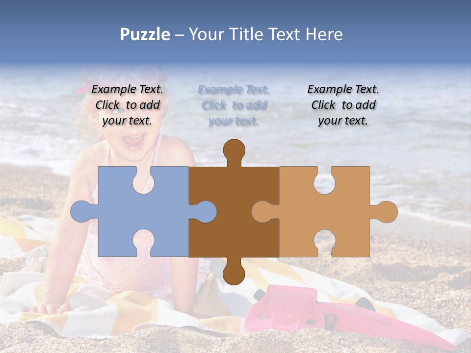 Mask Kid Towel PowerPoint Template