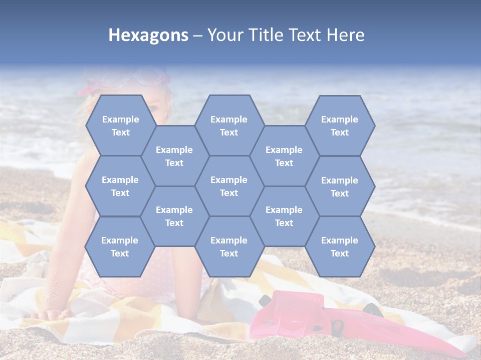 Mask Kid Towel PowerPoint Template