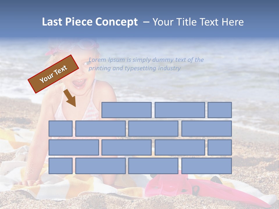 Mask Kid Towel PowerPoint Template