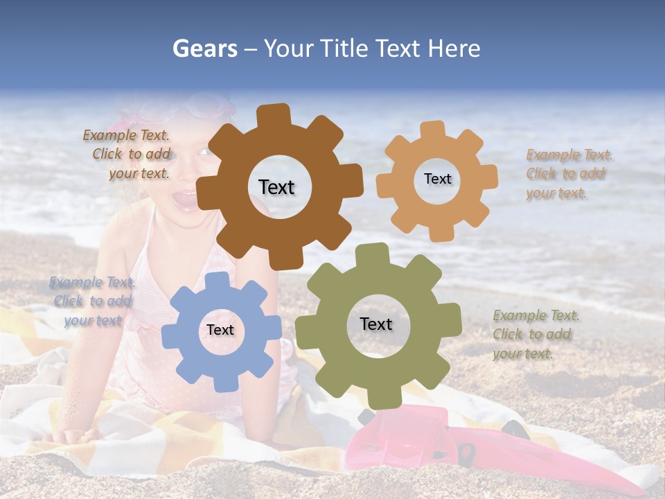 Mask Kid Towel PowerPoint Template