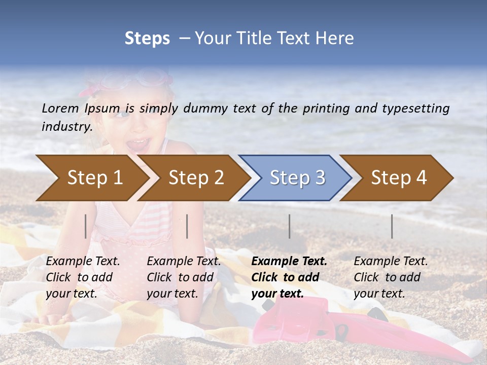 Mask Kid Towel PowerPoint Template