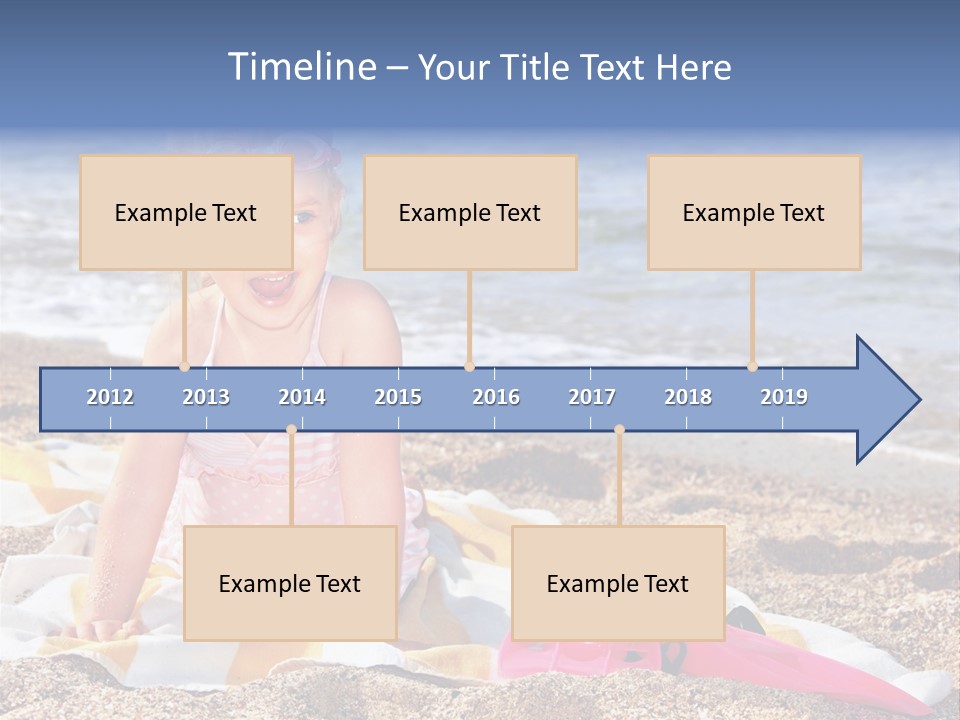 Mask Kid Towel PowerPoint Template